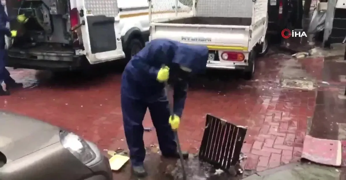 Yağmur suyu ızgarasından çıkanlar şaşırttı