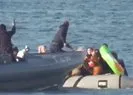 Yunan dehşeti kamerada! Göçmen teknesini batırmaya çalıştılar |Video