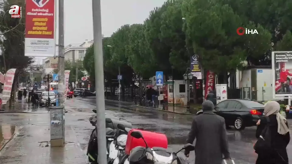 Tekirdağ’da sağanak yağış etkili oldu