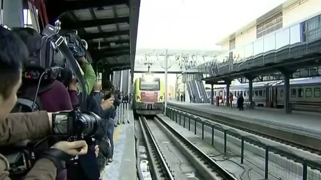 Modern İpek Yolu için tarihi gün! Çin'den gelen tren Ankara'dan Avrupa'ya uğurlandı