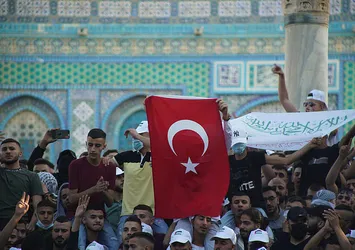 Mescid-i Aksa'da "Erdoğan" sloganları atıldı!