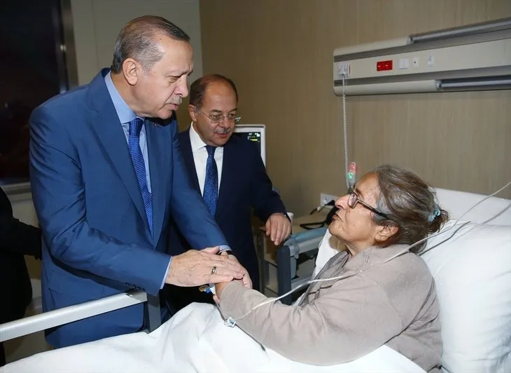 Cumhurbaşkanı Erdoğan, hastaları ziyaret etti