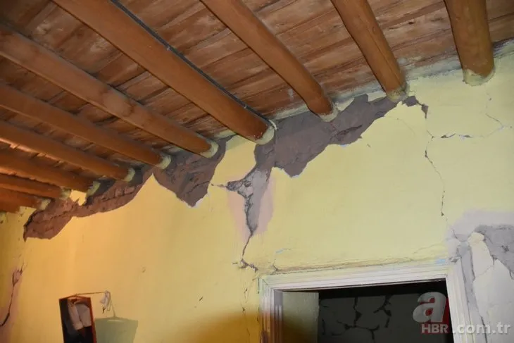 Malatya’daki depremde bazı evlerde hasar meydana geldi