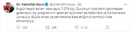 Son dakika | Sağlık Bakanlığı 28 Ocak 2021’e ait Kovid-19 vaka ve vefat tablosunu açıkladı | Türkiye’de koronavirüsten kaç kişi öldü?