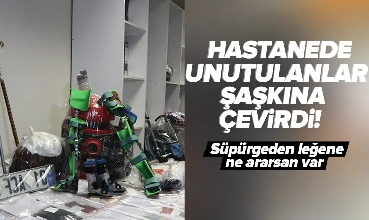 Adana’da hastanede unutulanlar şaşkına çevirdi! Ne ararsan var: Süpürge, leğen, plaka…
