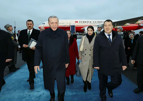 Başkan Recep Tayyip Erdoğan Türk Devletleri Teşkilatı 10’uncu Zirvesi için Astana’da