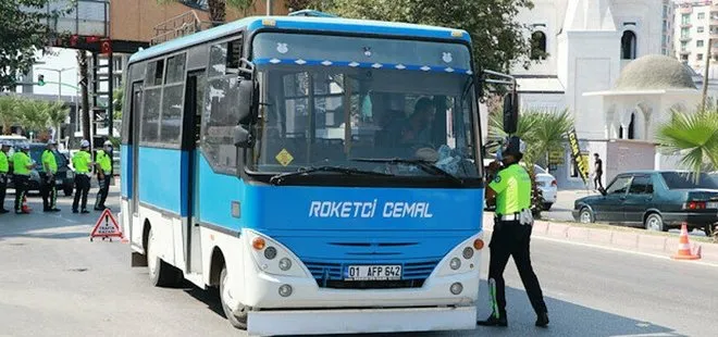 Polis minibüsteki ’roket’i affetmedi: 6500 TL ceza kesildi