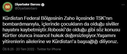 Son dakika: Başsavcılık harekete geçti! TSK’yı hedef alan Diyarbakır Barosu hakkında inceleme başlatıldı