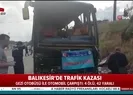 Bandırmada feci otobüs kazası! Ölü ve yaralılar var | Video