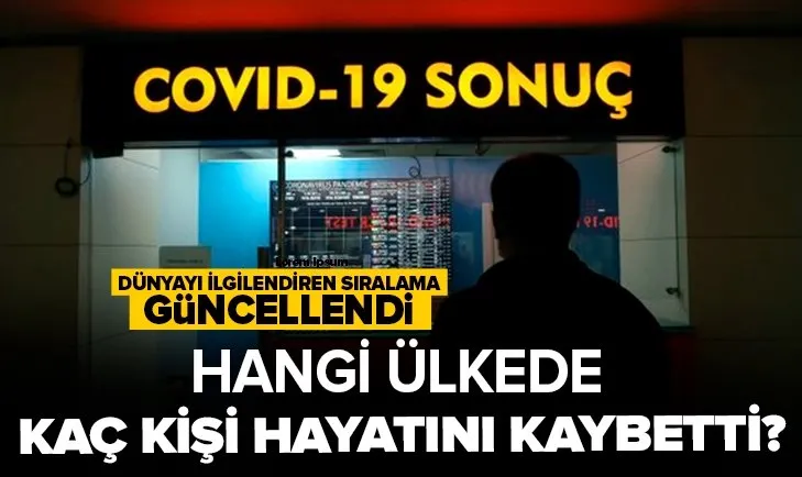 Milyonları ilgilendiren koronavirüs listesinde dikkat çeken Türkiye detayı! Can kaybı sıralaması güncellendi I Hangi ülkede koronadan kaç kişi öldü?