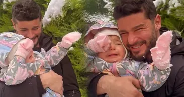 Berk Oktay’ın kızı Mira Milena sevimliliğiyle maşallah dedirtti