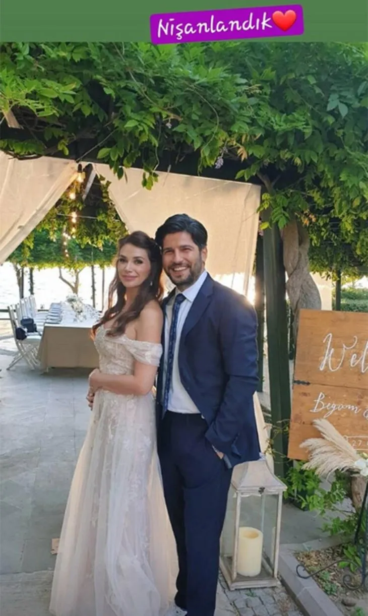 Oyuncu Begüm Birgören ve Mehmet Cemil evliliğe ilk adımı attı!
