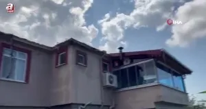 Rize’de çatı yangını korkuttu