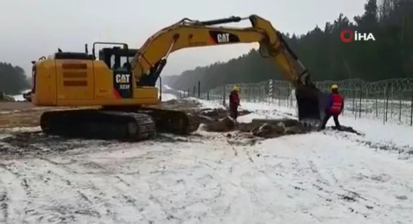 Polonya’dan Belarus sınırına görülmemiş duvar!