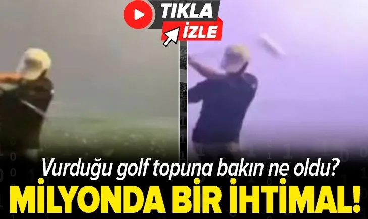 Milyonda bir ihtimal gerçekleşti! ABD’de havadaki golf topuna yıldırım çarptı!