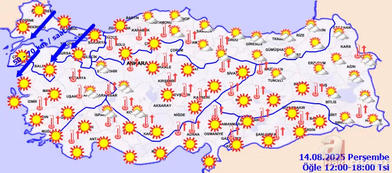 Fırtına ve nem geliyor! Marmara ve Kuzey Ege’de sert rüzgar, İstanbul’da poyraz etkisi: 3-4 gün sürecek 13