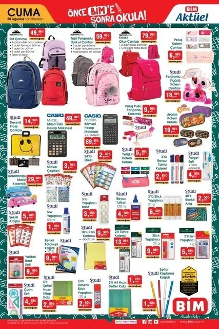 BİM, A101, ŞOK okul malzemeleri ne zaman gelecek? BİM okul malzemeleri geldi mi?