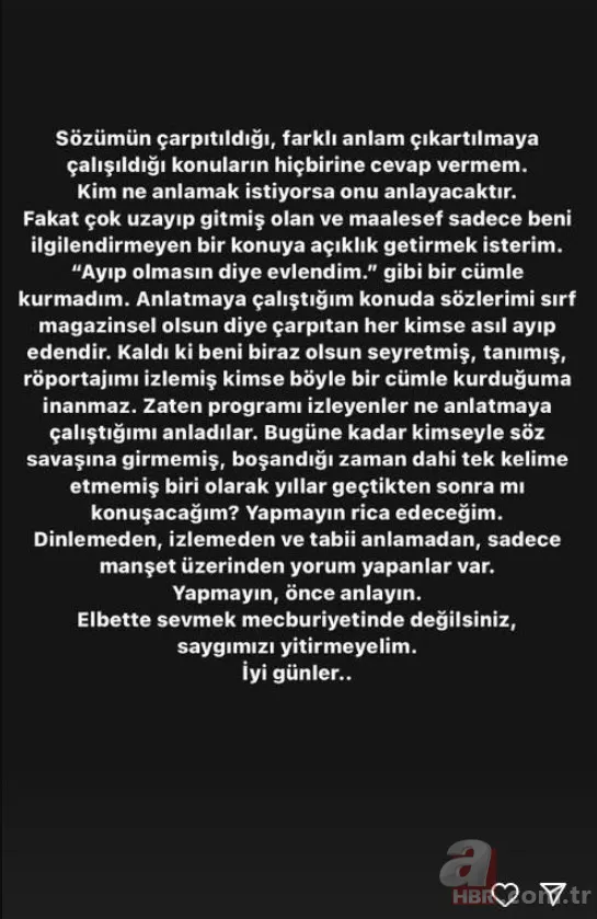 “Ayıp olmasın diye evlendim” demişti! Özge Borak aylar sonra sözlerine açıklık getirdi 10