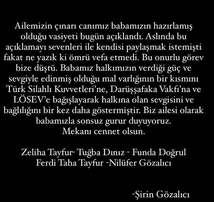 Usta sanatçı Ferdi Tayfur’un vasiyeti açıklandı! İşte mal varlığını bağışladığı kurumlar...