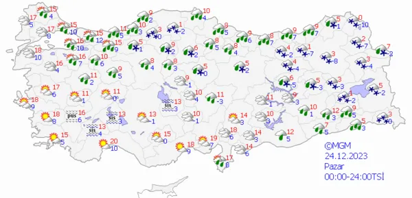 1703400963323.png Kar ve sağanak yağış alarmı! Meteoroloji gün vererek uyardı! İstanbul Ankara İzmir hava durumu... - 5