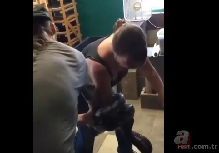 Her şey bir anda oldu! Dev piton yılanı bakıcısına böyle saldırdı 11