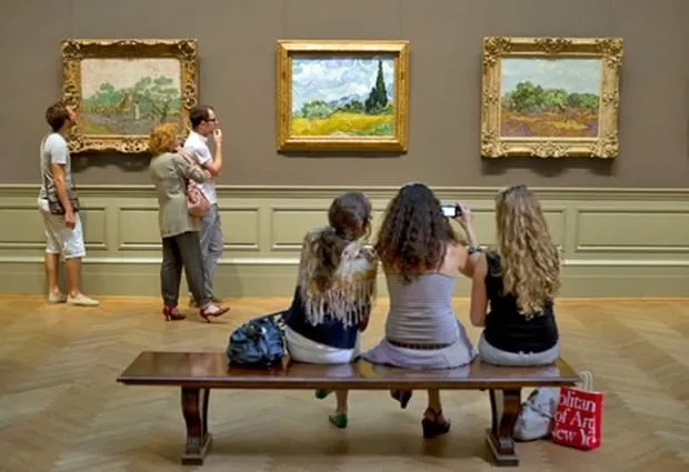 visiting a museum visiting a museum