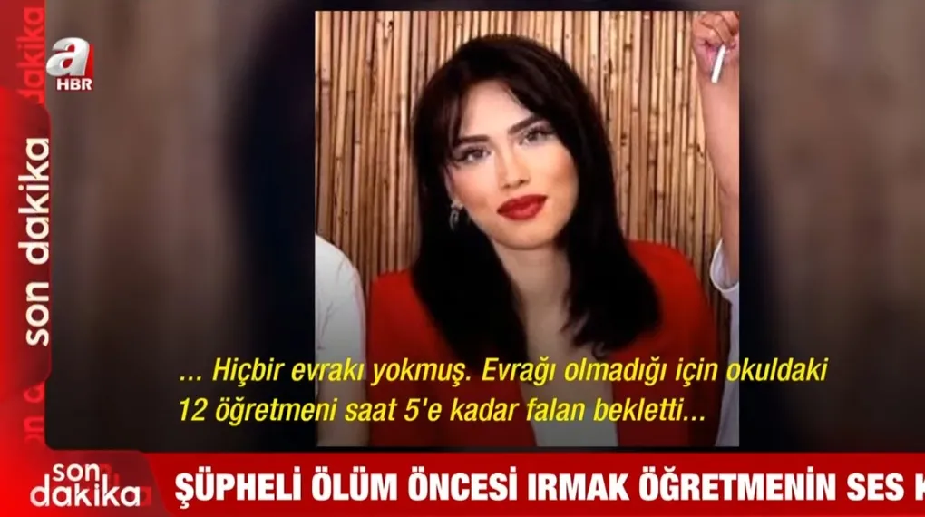 Irmak öğretmenin ses kaydı ortaya çıktı
