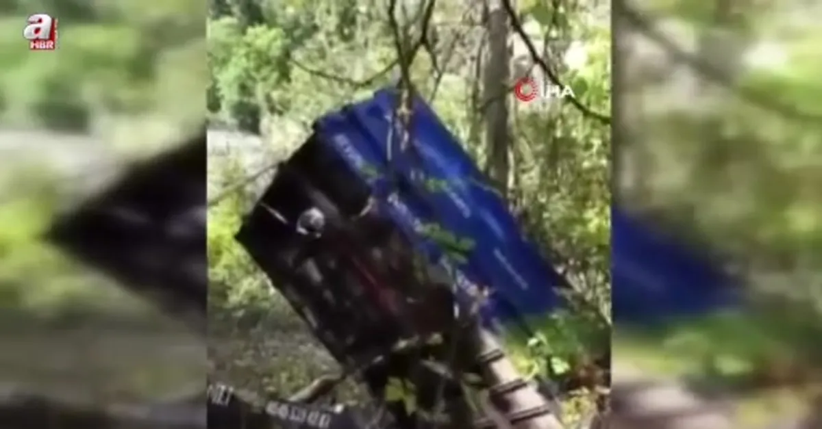Osmaniye’de traktör uçurumdan devrildi