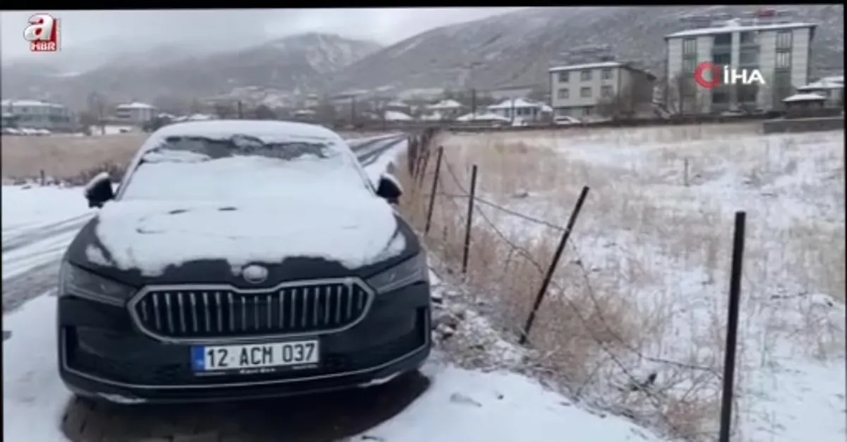 Karlıova beyaza büründü