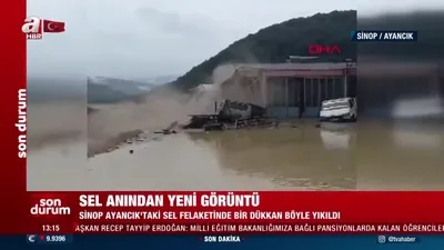 Sinop’taki sel anından yeni görüntü!