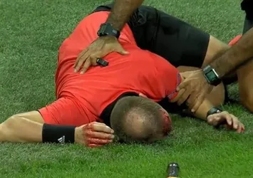 Sturm Graz ile AEK maçında saha karıştı