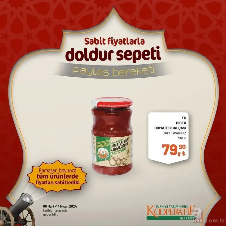 Tarım Kredi Market 30 Mart indirim kataloğu yayınladı! Kaşar peynir 205,00 TL’ye, tost peyniri 185,00 TL’ye, tereyağı 259,00 TL’ye, süt 22,50 TL’ye satışta 9