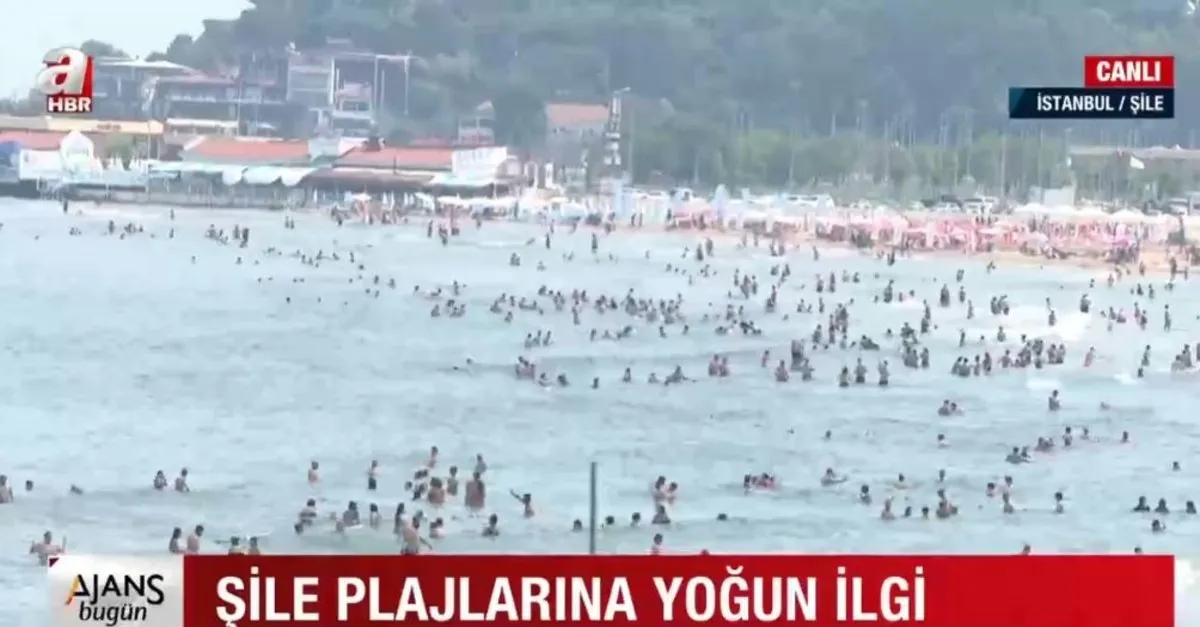 istanbullular sile plajlarina akin etti ahaber video izle