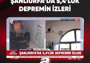 ŞANLIURFA'DA 5,4'LÜK DEPREMİN İZLERİ