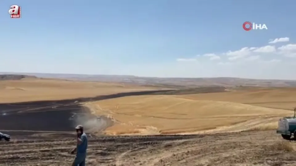 Batman’da buğday tarlasında yangın