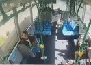 Başakşehir’de İETT otobüsünün içindeki kaza dehşeti kamerada
