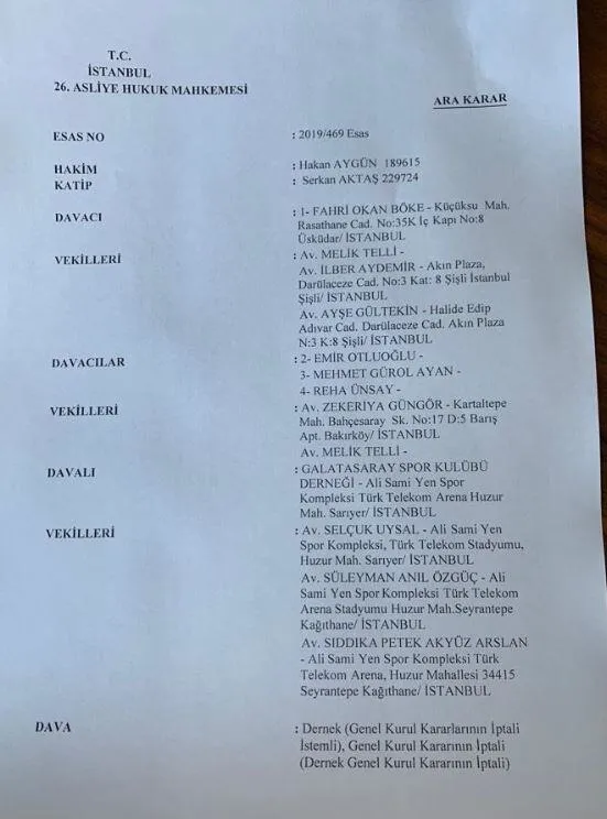 Galatasaray’a ’ibra’ haberi! Mahkeme kararını verdi