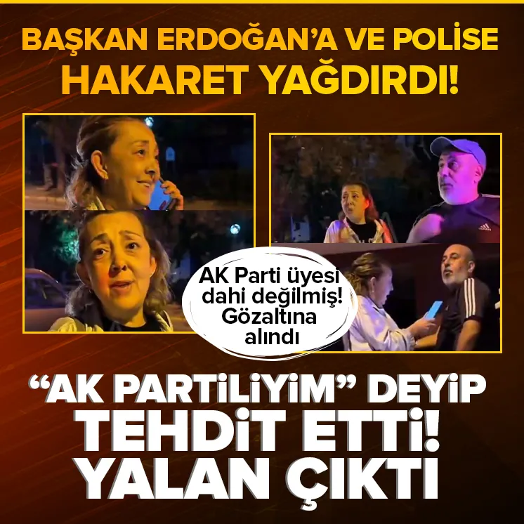 AK Partiliyim deyip tehdit ve hakaret etti!