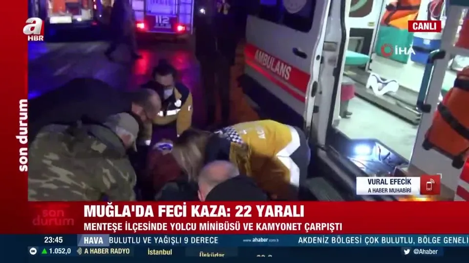 Muğla’da feci kaza: 22 yaralı