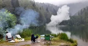 Mangal yapıp meşale yaktılar