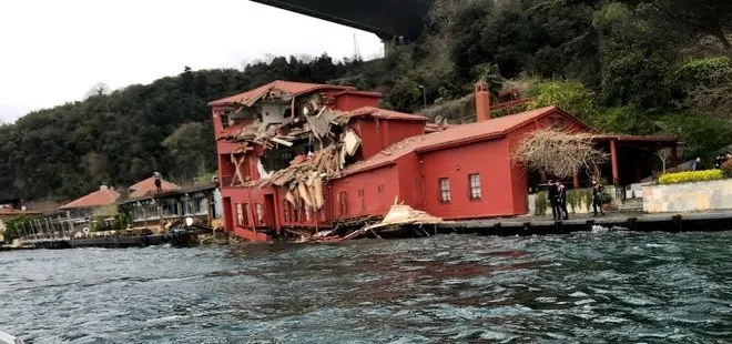 İstanbul Boğazı’nda gemi yalıya çarptı