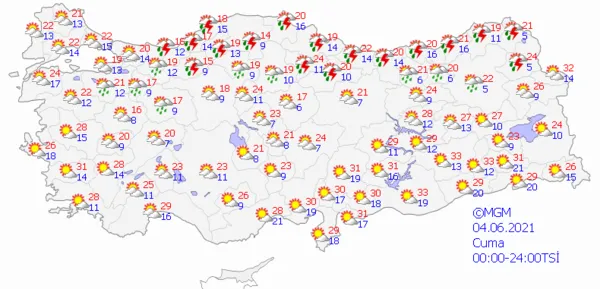 1622562556060.png Meteoroloji'den son dakika fırtına ve sağanak yağış uyarısı! Çok sayıda ile kritik uyarı! İstanbul Ankara İzmir hava durumu - 6