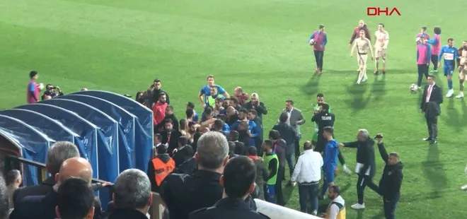 Tuzlaspor-Galatasaray maçı sonrası olay çıktı