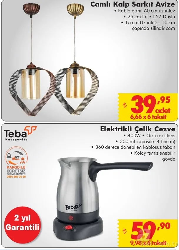 ŞOK 17 Haziran aktüel kataloğu: Camlı Kalp Sarkıt Avize dikkat çekiyor! İşte ŞOK çarşamba indirimleri 20