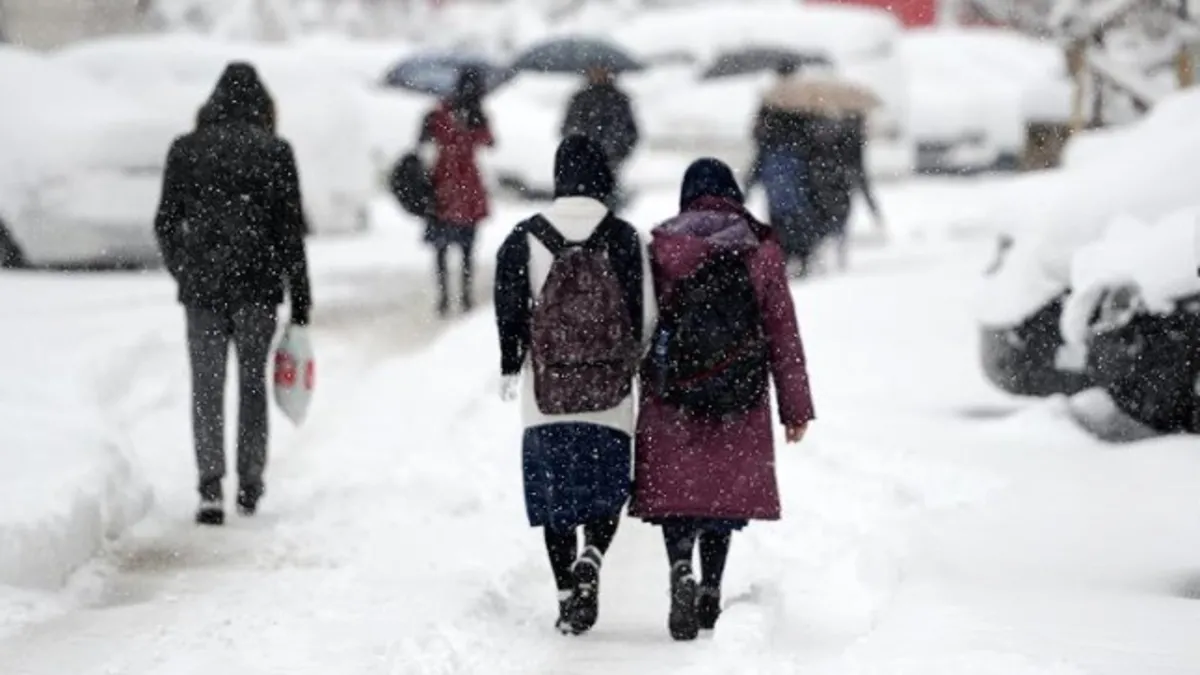 Van'da eğitime kar engeli! 1 gün ara verildi