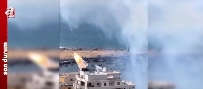 İsrail Gazze’de yasaklı fosfor bombası kullandı! İşte o anlar…