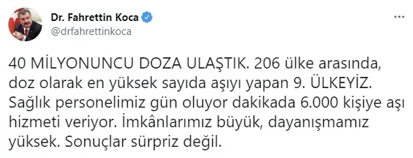 Türkiye en çok aşı olunan ülkeler arasında! Türkiye'de kaç kişi koronavirüs aşısı oldu? - 5
