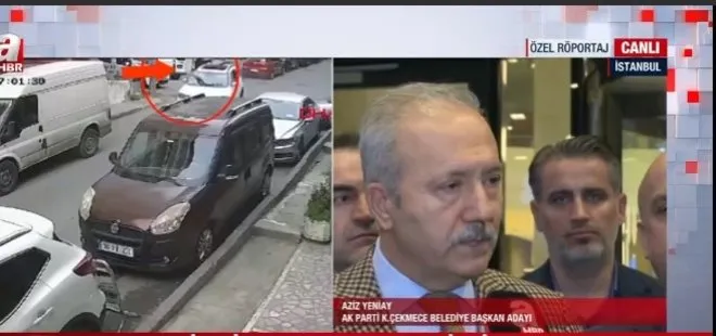 AK Parti Küçükçekmece Belediye Başkanı adayı Aziz Yeniay A Haber’de! Seçim çalışmasına saldırı nasıl oldu? Otomatik silahlarla ateş edildi