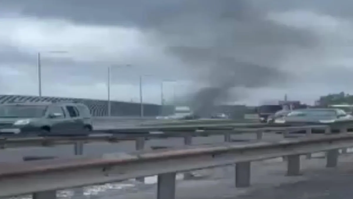 TEM'de tır yangını! Bölgede trafik kilitlendi