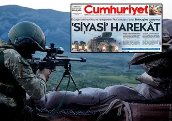 Cumhuriyet gazetesinden Fırat'ın doğusuna yapılacak operasyon için skandal manşet